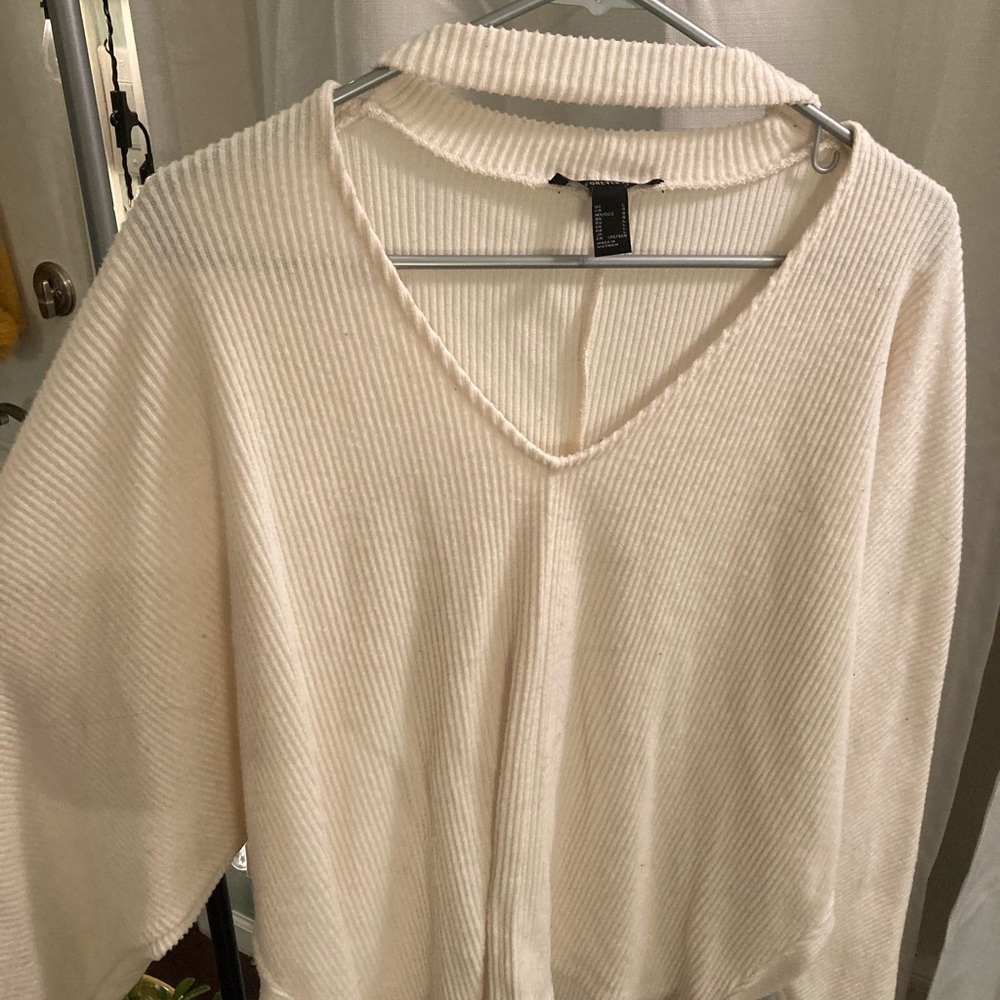 V Cutout Sweater